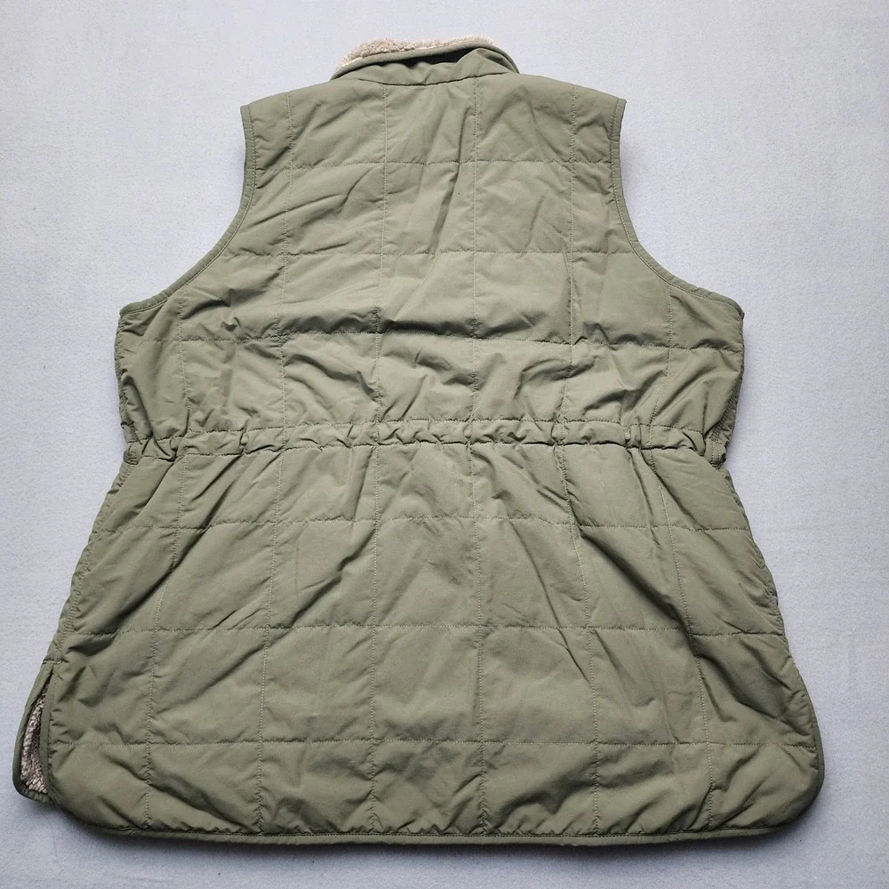 Carhartt Rain Defender Relaxed Fit Sherpa Lined Quilted Vest Olive Green XL